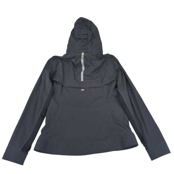 Lucy Activewear‎ Gray Lightweight Running Jacket Full Zip Hooded Women's Medium - Picture 2 of 10